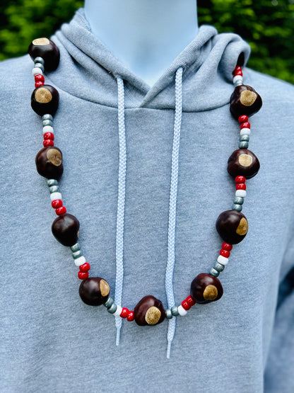 Buckeye Necklace - Double Bead Pattern